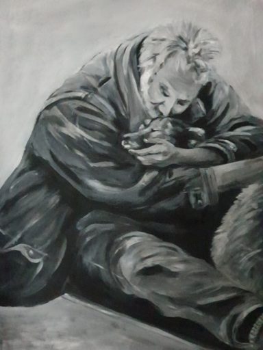 Un homme et son chien 